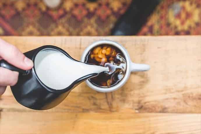 蜂蜜珈琲が、まずい場合は牛乳を入れる